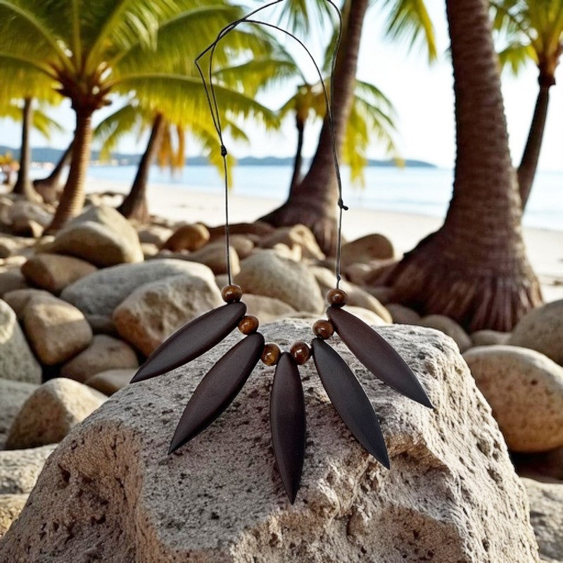 Surfboard Wooden Necklace