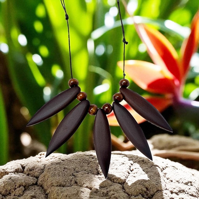 Surfboard Wooden Necklace