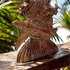 Standing Hawaiian Sea Turtle | Stained Wood 16"