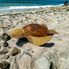 Hawaiian Sea Turtle with Palm Tree & Boat | Ocean Life 12"