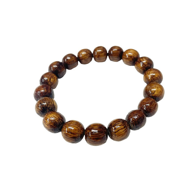 Koa Wood Bead Bracelet 12mm