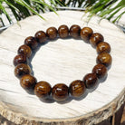 Koa Wood Bead Bracelet 12mm