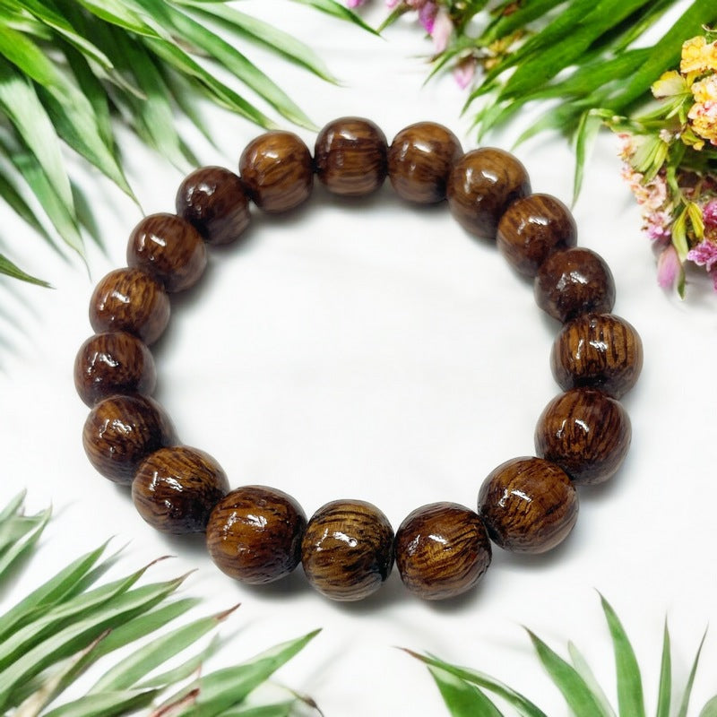 Koa Wood Bead Bracelet 12mm – Makana Hut