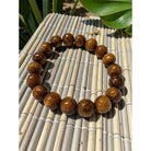 Koa Wood Bead Bracelet 12mm