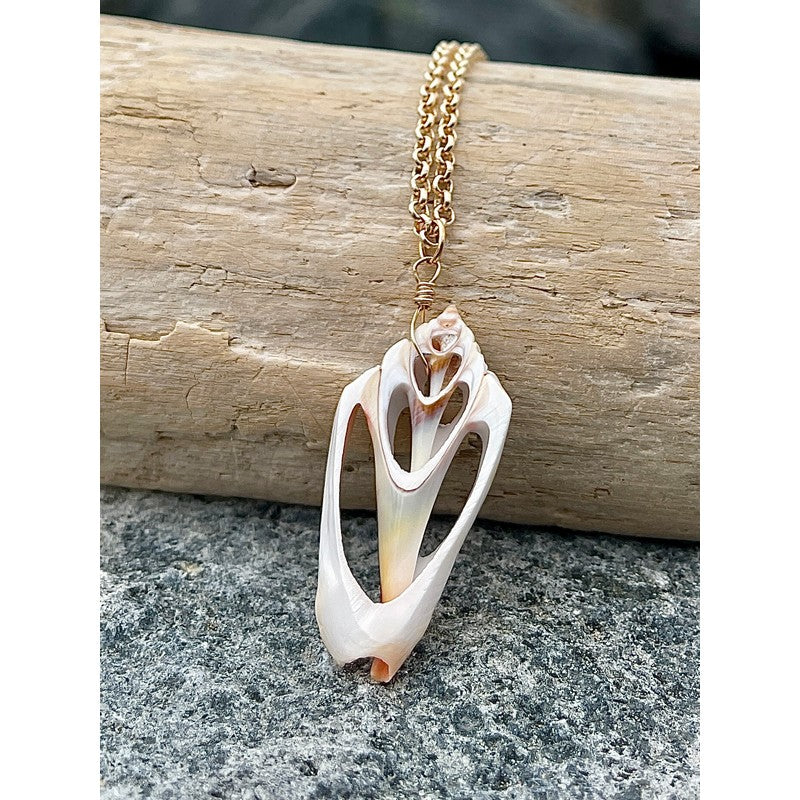 Hawaiian Strawberry Shell Necklace