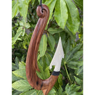 Fish Hook w/ Engravings | Polynesian Wall Plaque