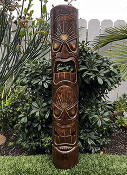 Happiness and Faith | Polynesian Mask - Makana Hut