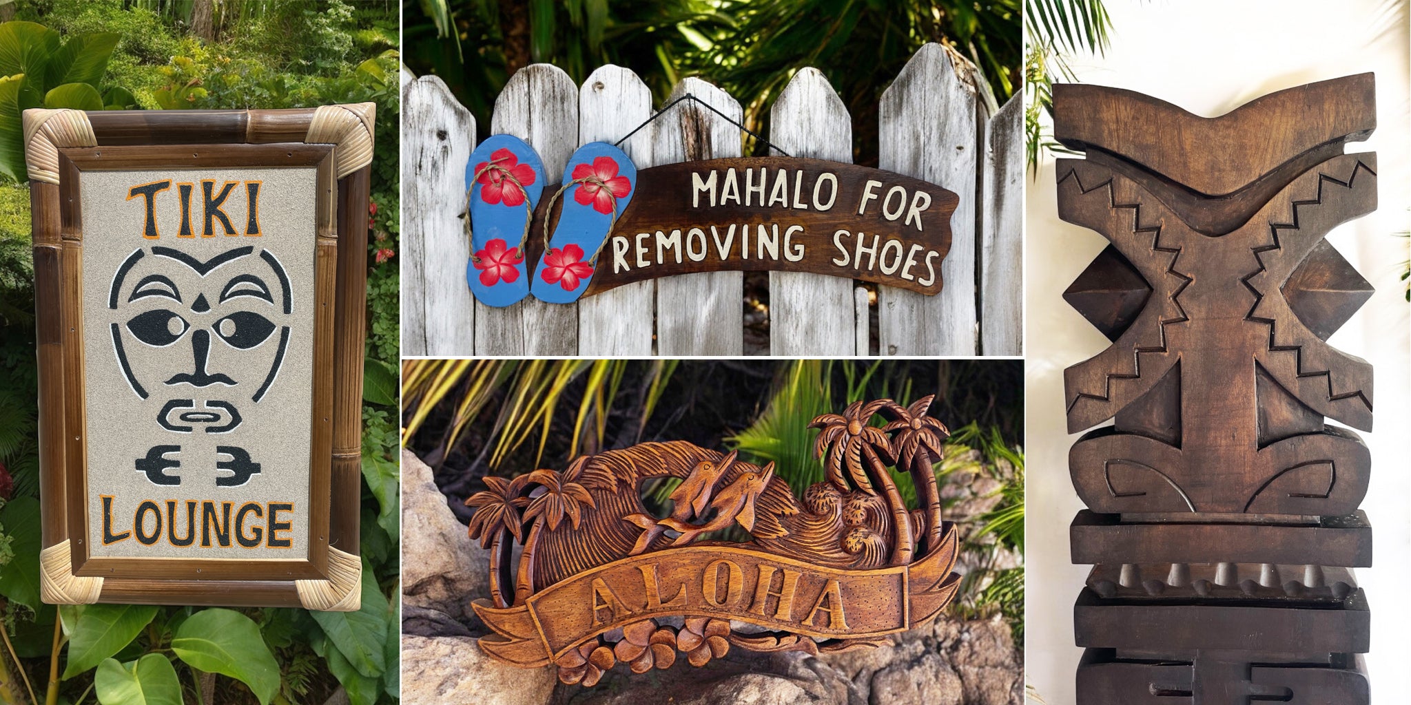 Hawaiian Wooden Signs Makana Hut