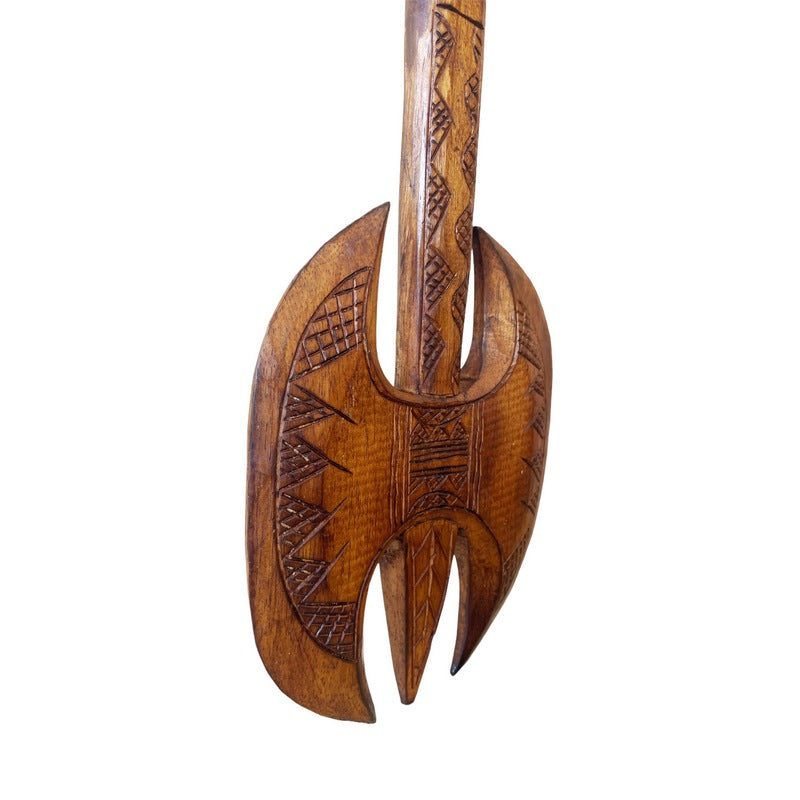 Hawaiian Double Axe Club | Polynesian Replica – Makana Hut