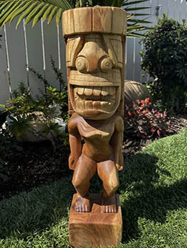Kanaloa Tiki God - Hawaii Museum Makana Hut