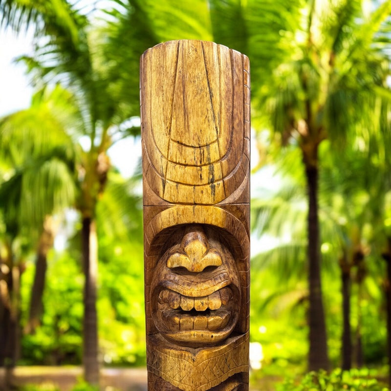 Love and Ocean Tiki Totem | Hawaiian Décor 40"