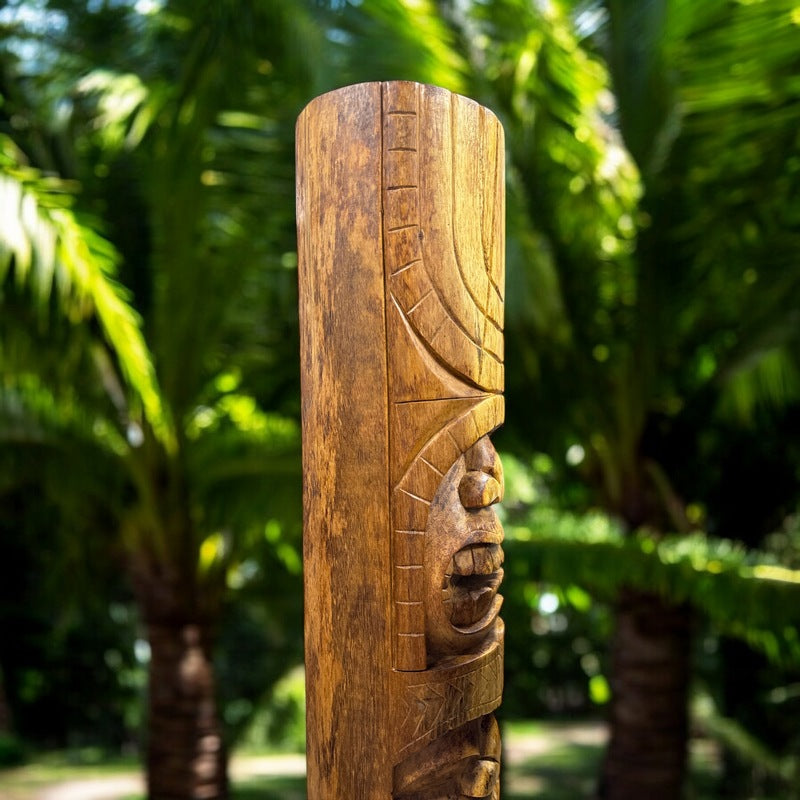 Love and Ocean Tiki Totem | Hawaiian Décor 40"