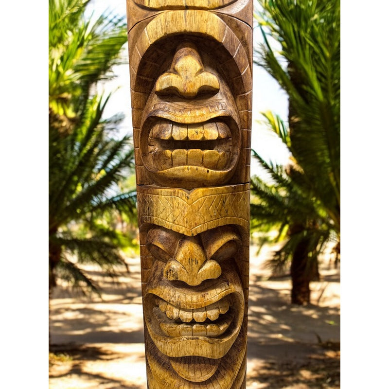 Love and Ocean Tiki Totem | Hawaiian Décor 40"