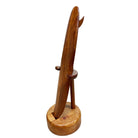 Koa Wood Stringer Surfboard with Stand Natural