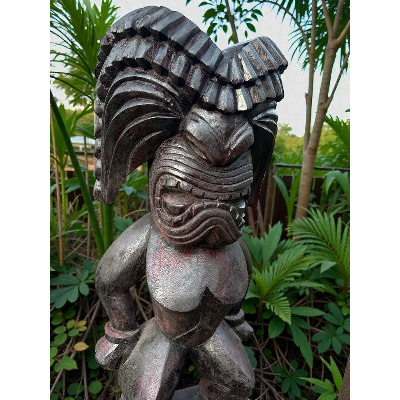 Ku | Traditional Hawaiian Museum Tiki  20"