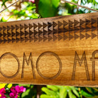 E Komo Mai with Tribal Design | Koa Wood Sign