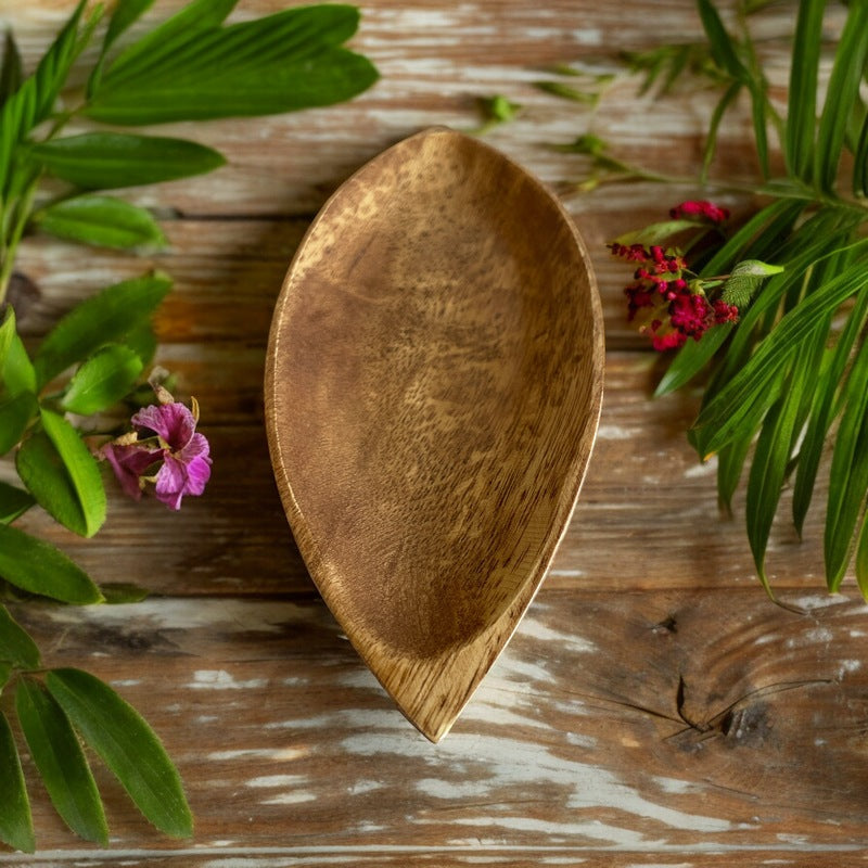Acacia Wood Canoe Dish | Island Home
