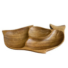 Acacia Wood Dolphin Tray w/ 3 Compartments