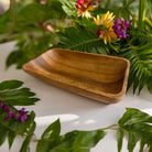 Acacia Wood Rectangular Bowl