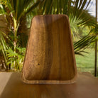 Acacia Wood Rectangular Bowl