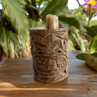 Acacia Wood Tiki Toothpick Holder