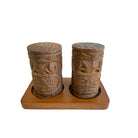 Acacia Wood Tiki | Salt and Pepper Set