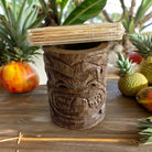 Acacia Wood Tiki Toothpick Holder