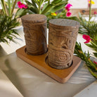 Acacia Wood Tiki | Salt and Pepper Set