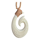Buffalo Bone Fish Hook w/ Engravings