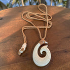 Buffalo Bone Fish Hook w/ Engravings