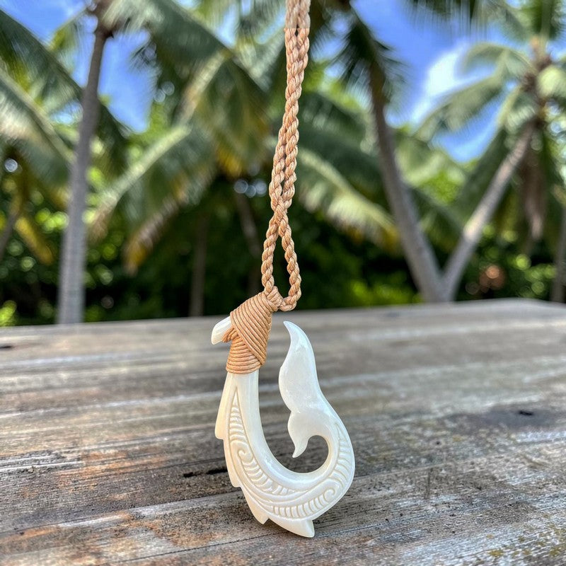 Hawaiian Fish Hook with Whales Tail