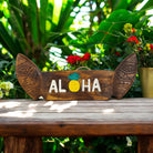 Aloha Pineapple w/ Tiki Surfboards | Tropical Sign 15"