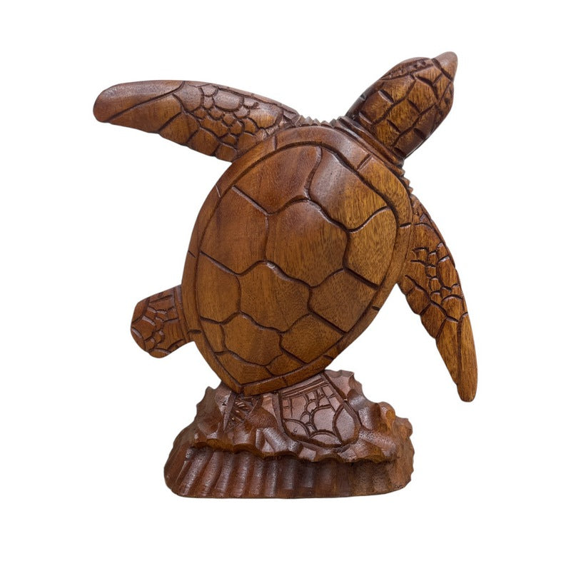 Standing Hawaiian Sea Turtle 8" | Ocean Life Carving