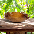 Double Honu Wooden Bowl 16" (Stained)