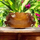 Double Honu Wooden Bowl 16" (Stained)