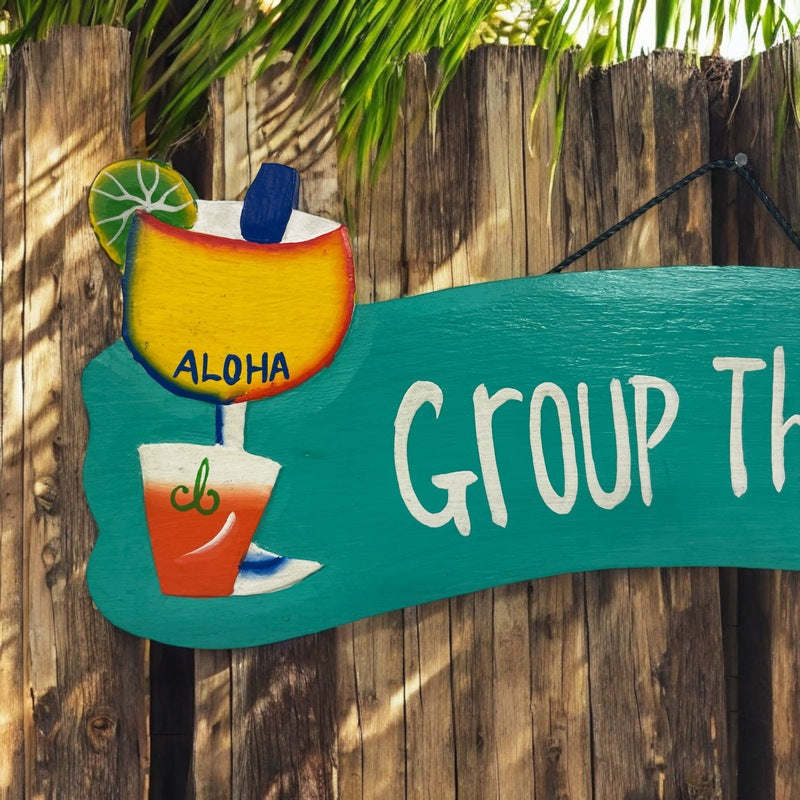 Group Therapy Aloha Sign | Tiki Bar