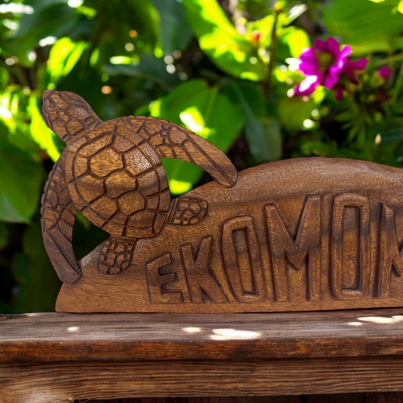 E Komo Mai with Two Turtles | Welcome Sign