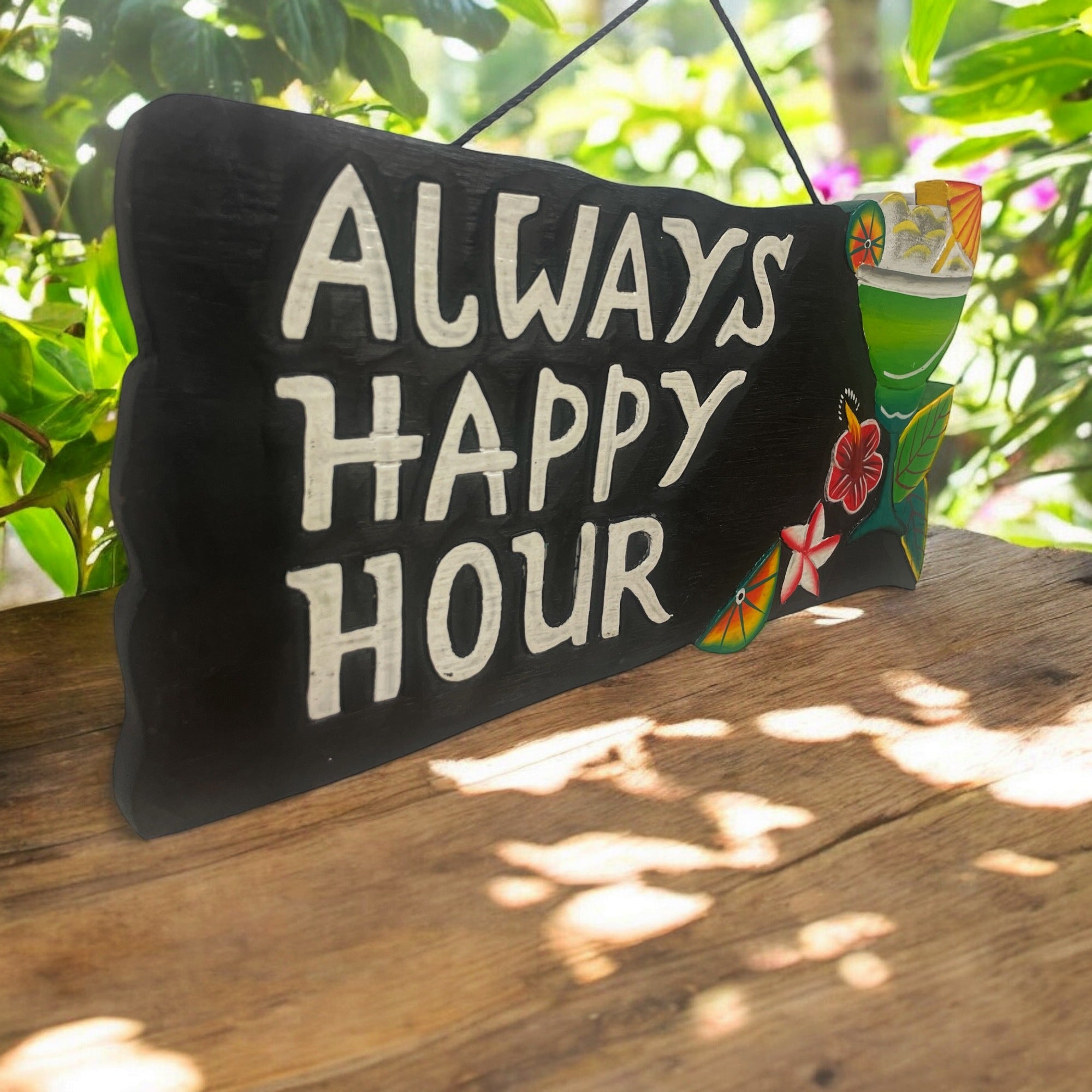 always happy hour☀️ Always Happy Hour | Tiki Bar Sign