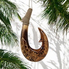 Hawaiian Fish Hook w/ Engravings | Hawaiian Home 12"