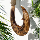 Hawaiian Fish Hook w/ Engravings | Hawaiian Home 12"