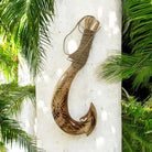 Hawaiian Fish Hook w/ Engravings | Hawaiian Home 12"