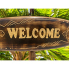 Welcome Surfboard Sign w/ Turtles 20"