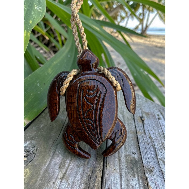 Koa Wood Honu w/ Engravings