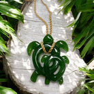 Jade Sea Turtle Ohana | Hawaiian Necklace