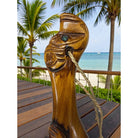 Traditional Carved Wooden Wahaika  | Māori Warrior