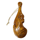 Traditional Wooden Wahaika | Māori Warrior (Natural)