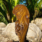 Traditional Wooden Wahaika | Māori Warrior (Natural)