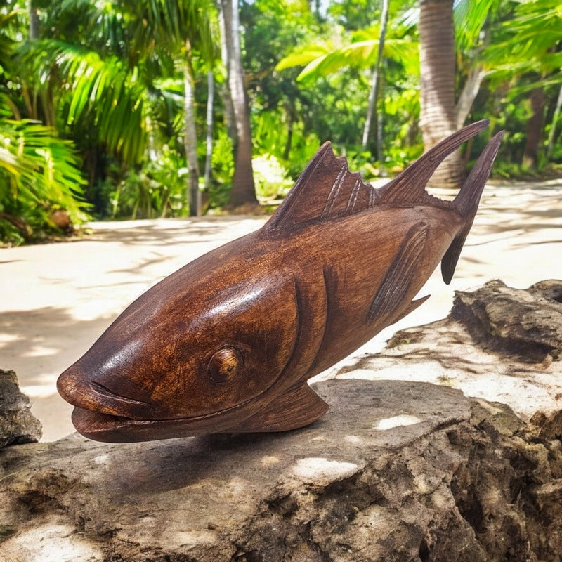 Ahi Tuna 12" | Sea Life Carving (Stained)