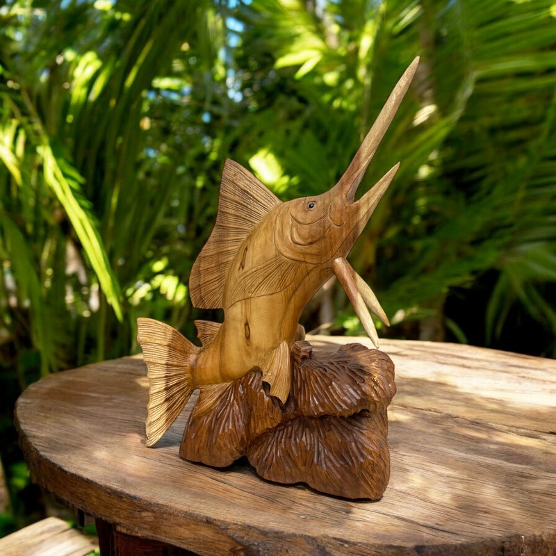 Billfish Statue 20" | Sea Life Carving