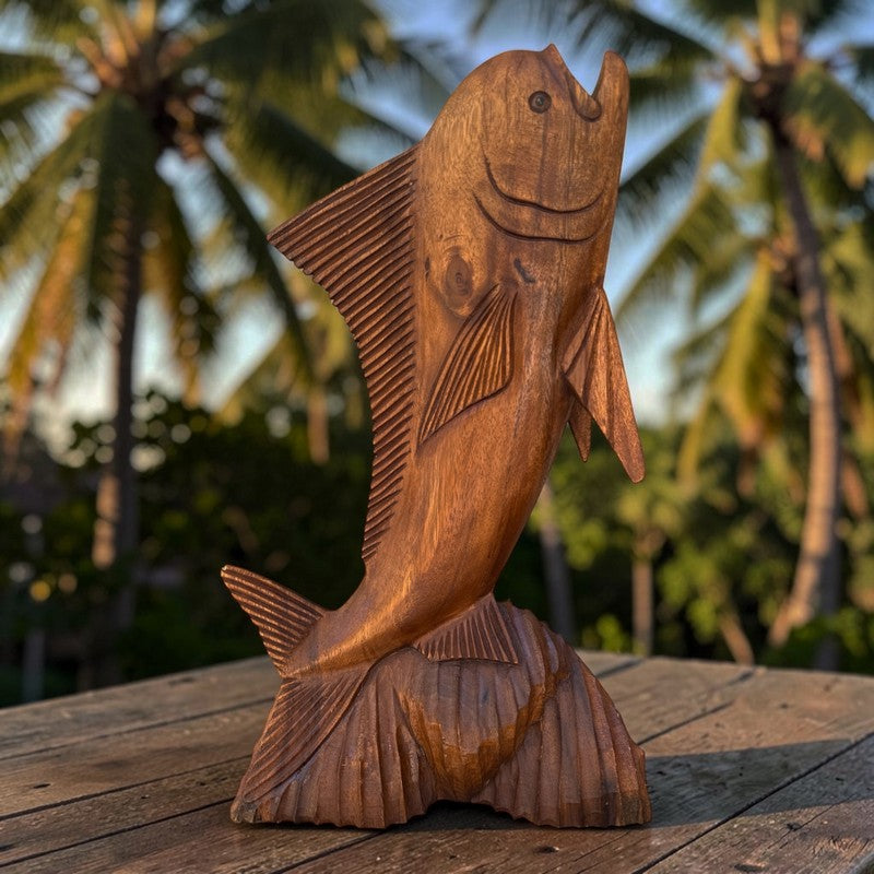 Standing Mahi Mahi |  Sea Life Carving 16"